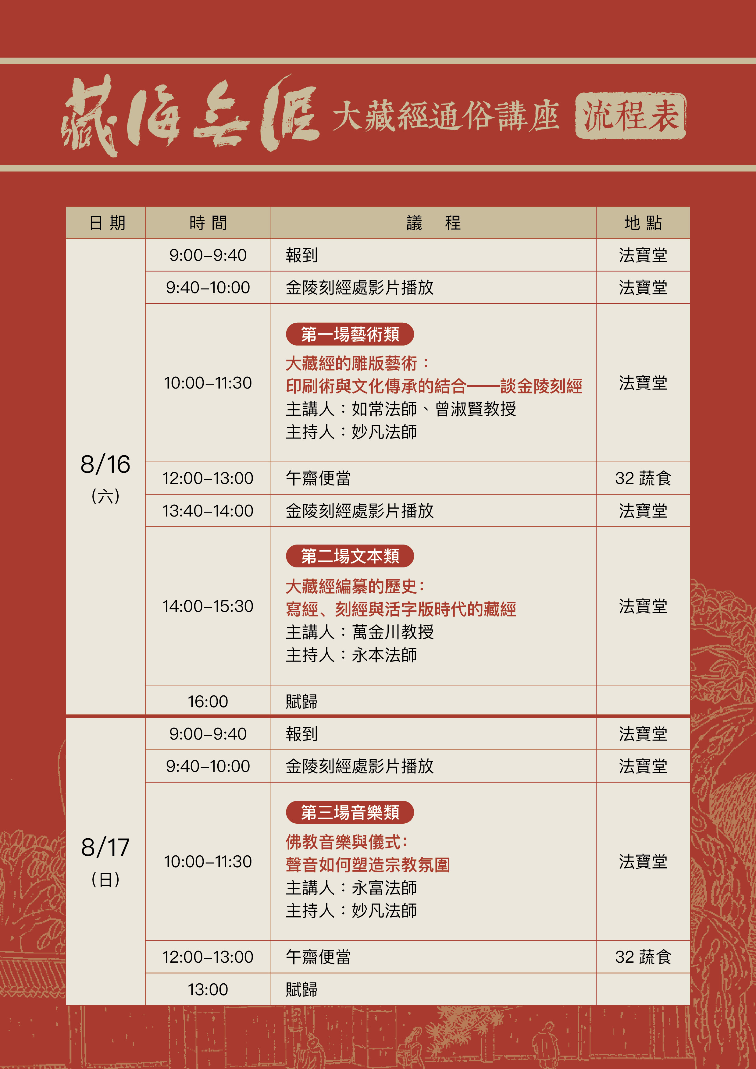 「藏海無涯」大藏經通俗講座