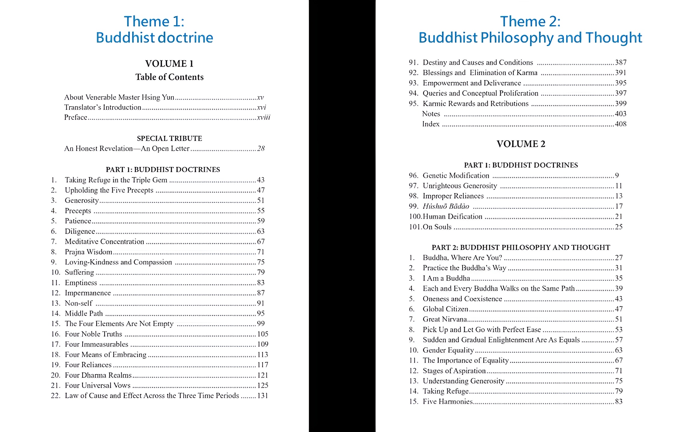 The new edition of English Buddha-Dharma: Pure and Simple has been reorganized to follow the original Chinese chapter order with four themes, allowing easy navigation between the English translations and their Chinese origins.